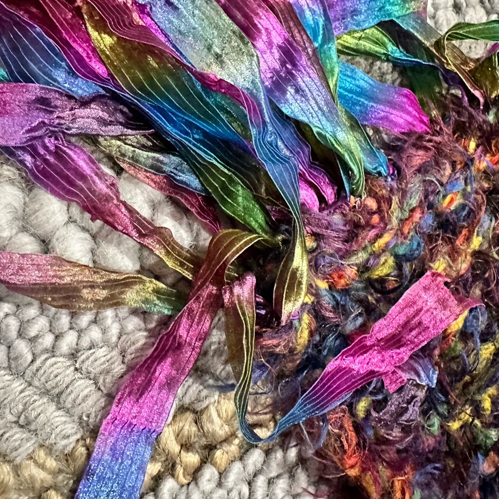 Knit Multi Colored Scarf - image 2